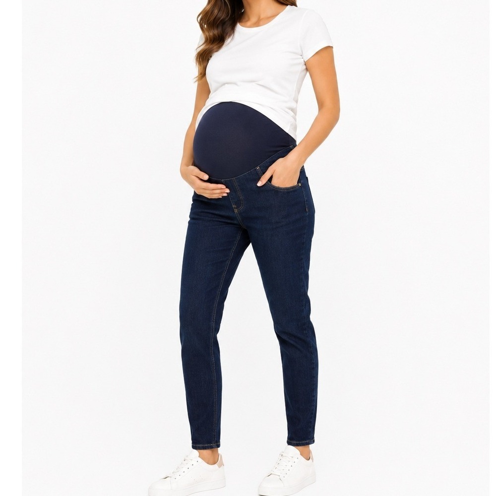 Old Navy Maternity Wow Skinny Jeans Women Size 2 Dark Blue Full Panel